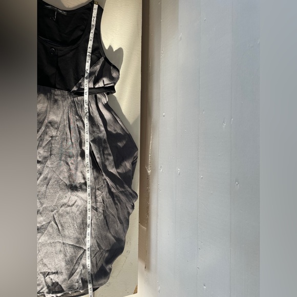 3/25 Grey/Black MADO et les Autres Flowy Boho Style Bubble Dress with Pockets - Picture 10 of 11